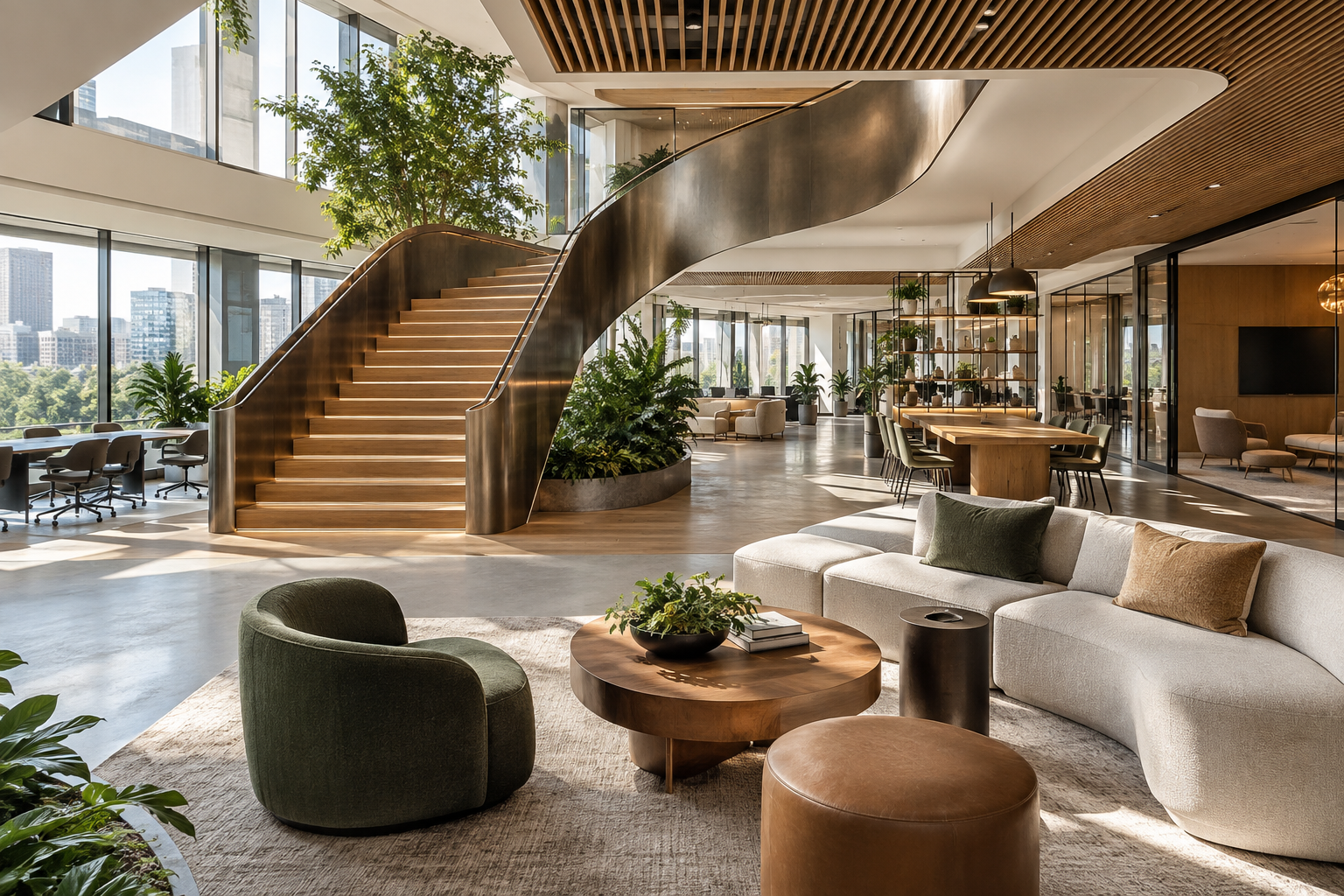 Modern commercial office interior